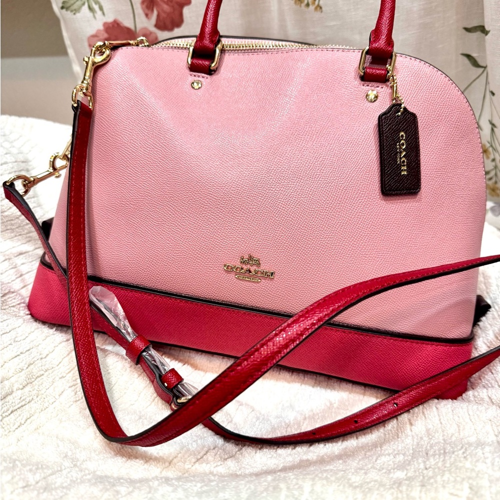 Coach Mini Sierra Satchel color block NWOT.